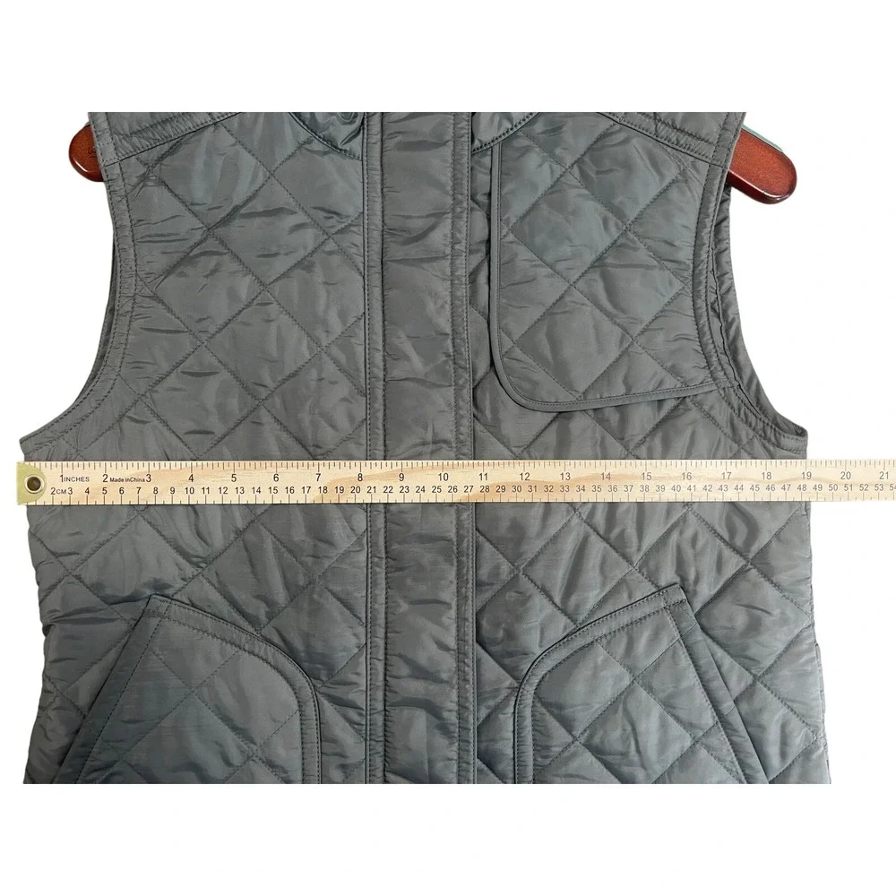 Coach Women's‎ Quilted Military Vest Olive Green Size Medium